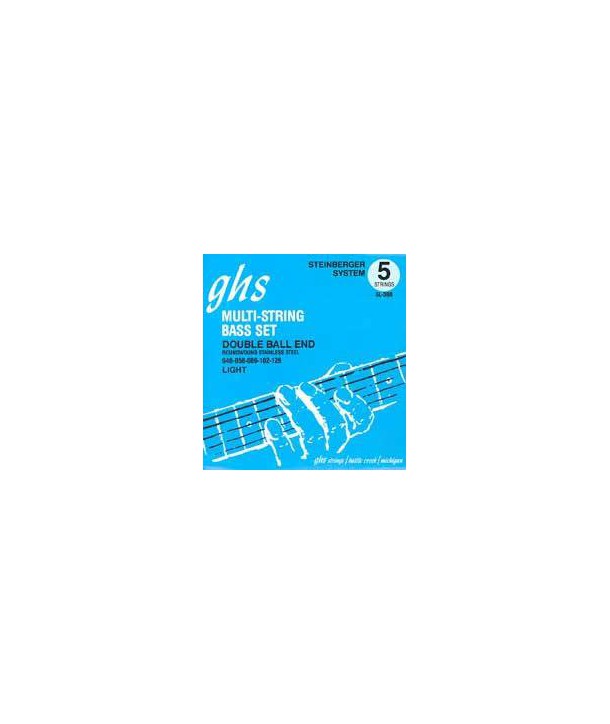 Jeu de cordes Basse DOUBLE BOULES 5 Cordes Light 40-126 filé rond STAINLESS STEEL