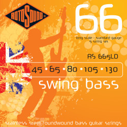 Jeu de cordes SWING BASS 5-Cordes Standard 45-130 filé rond STAINLESS STEEL