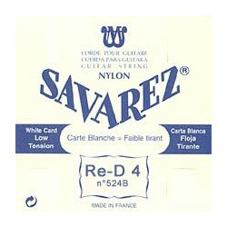Corde à l'unité Ré nylon file cuivre argenté Tension faible