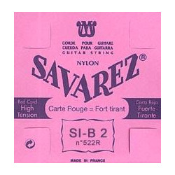 Corde unité Si - nylon rectifié - carte ROUGE - Tension FORTE
