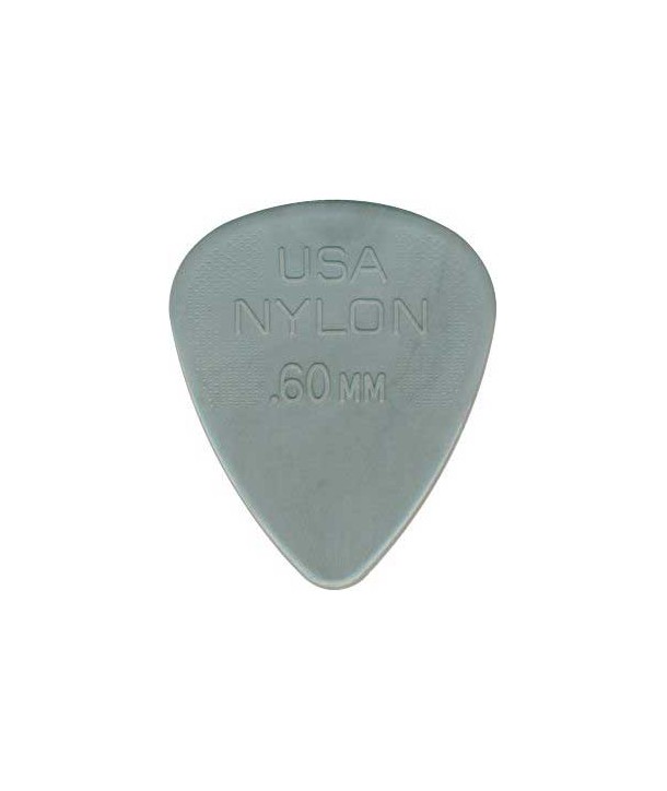 Lot de 6 médiators Nylon standard 0,60 MEDIUM-SOUPLE