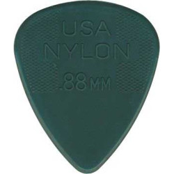 Lot de 6 médiators Nylon standard 0,88 Medium-dur