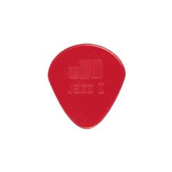 Lot de 6 médiators Nylon JAZZ I Rouge 1,10mm très arrondi