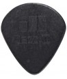 Lot de 6 médiators Nylon Jazz II Noir 1,18mm arrondi