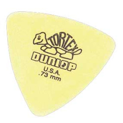 Lot de 6 médiators Tortex Triangle 0,73 Medium-souple