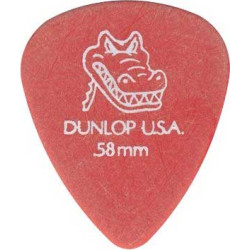 Lot de 6 médiators Gator grip 0,58 MEDIUM-SOUPLE