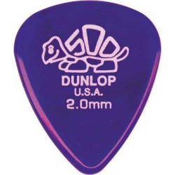 Lot de 6 médiators Delrin 2,00 EXTRA DUR