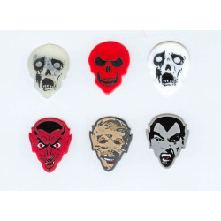 Lot de 6 médiators Monster-Picks monsters1