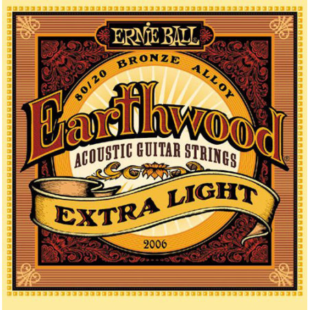 Jeu de cordes Folk Earthwood Bronze Extra Light 10-50
