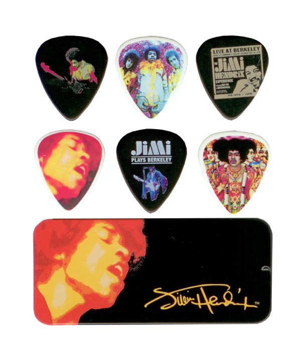 Lot de 12 médiators Celluloid Jimi Hendrix Heavy Electric Ladyland