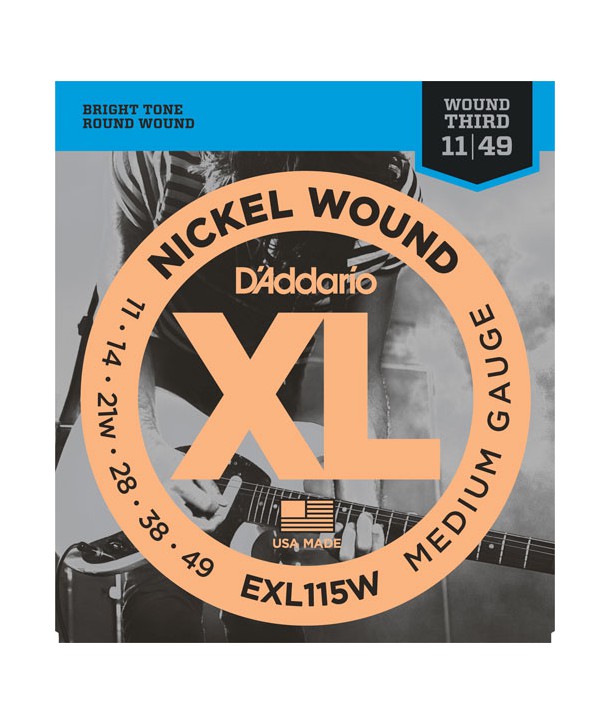 Juego de Cuerdas eléctrica Nickel Wound Jazz sol filé 11-49