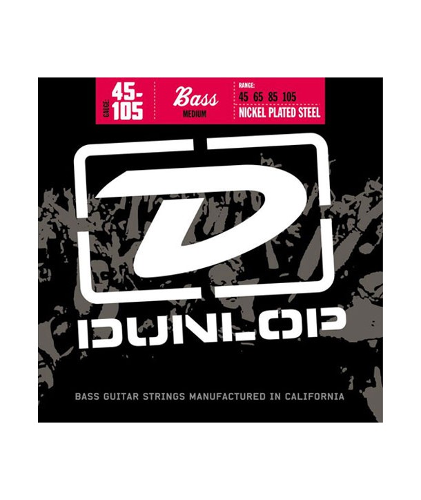 Jeu de cordes Basse Filées Rond Nickel Steel Medium 45-105