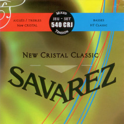 Jeu de cordes classique NEW CRISTAL CLASSIC Rouge/Bleu tension Mixte 540CRJ
