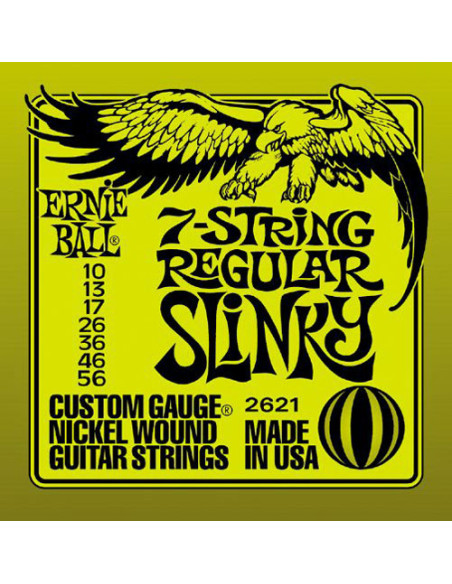 7 strings for electric guitar Regular Slinky 10-56