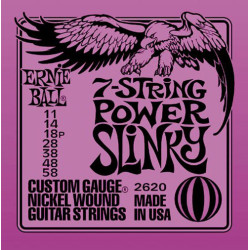 7 strings for electric guitar Power Slinky 11-58