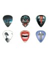 Lot de 6 médiators Monster-Picks alive4