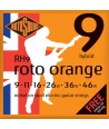 Juego de Cuerdas eléctrica Roto Orange Hybrid Nickel 9-46