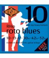 Juego de Cuerdas eléctrica Roto Blues Light Top/Heavy Bottom Nickel 10-52