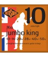 Acoustic Strings Set Phosphor Bronze Jumbo King Extra Light 10-50