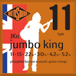 Acoustic Strings Set Phosphor Bronze Jumbo King Light 11-52