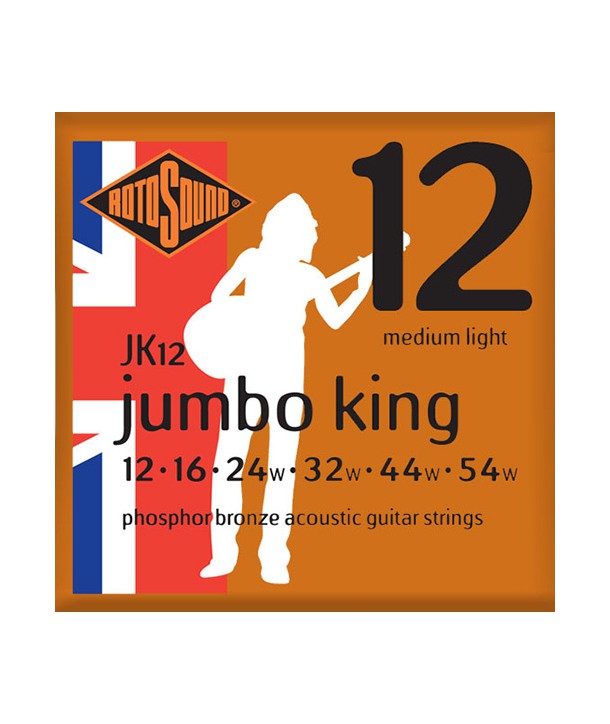 Jeu de cordes Folk Phosphore Bronze Jumbo King Medium Light 12-54