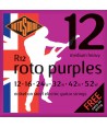 Juego de Cuerdas eléctrica Roto Purple Medium Heavy Nickel 12-52