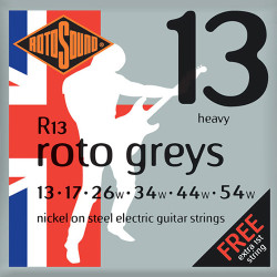 Electric strings set Roto Greys Heavy Nickel 13-54