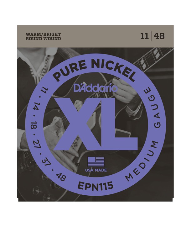 Jeu de cordes électriques Blues Jazz Pure Nickel Filé Rond 11-48