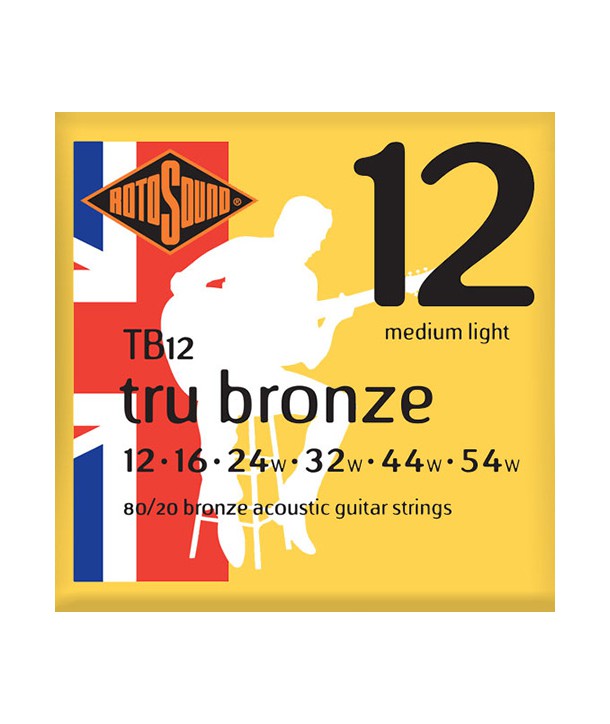 Jeu de cordes Folk Tru Bronze 80/20 Medium Light 12-54