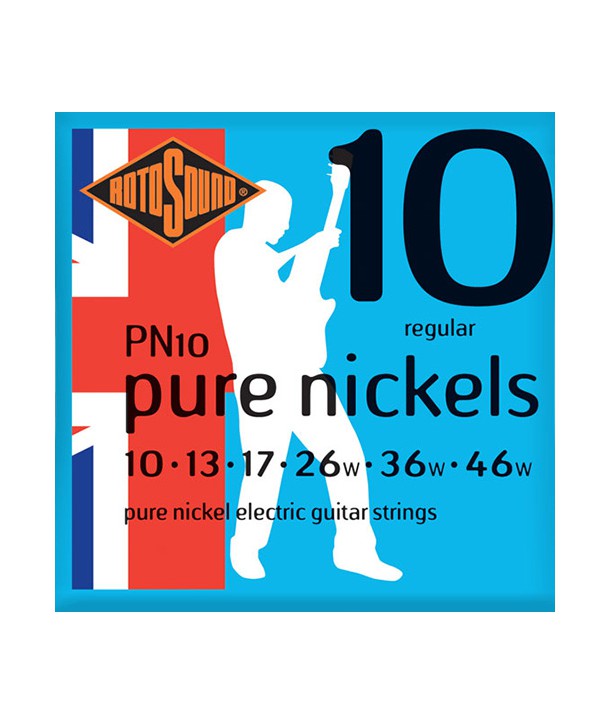 Electric strings set Roto Blue Pure Nickels Regular 10-46