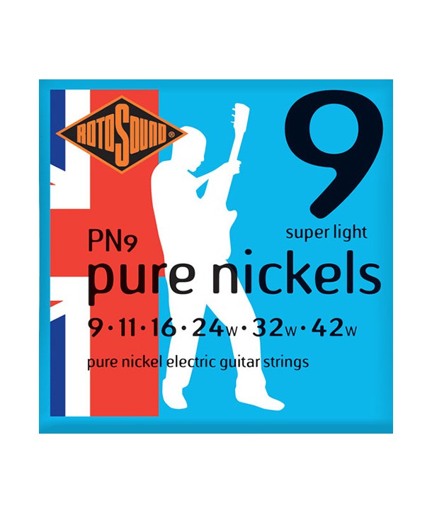 Electric strings set Roto Blue Pure Nickels Super Light 9-42