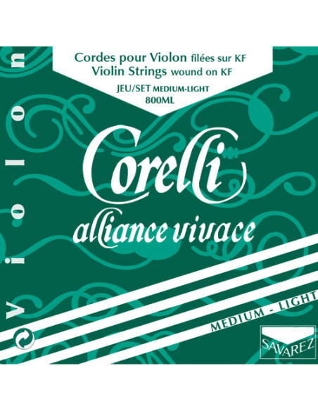 Jeu Alliance Vivace Medium Light avec Mi acier à boucle