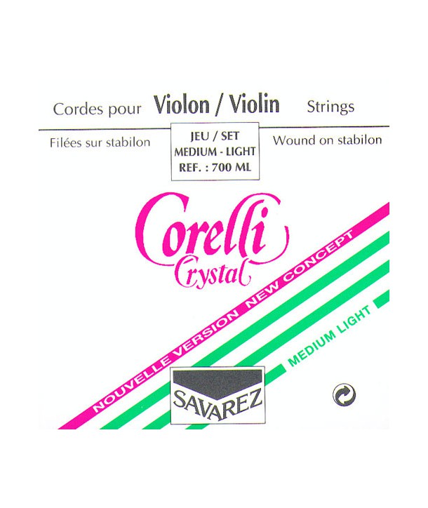 Corde à l'unité Mi à boucle Crystal Medium Light