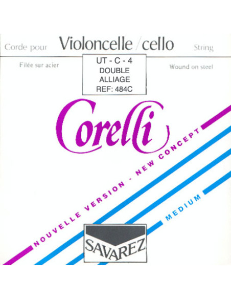 Corde à l'unité Ut plus court Corelli filées sur acier