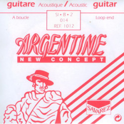 Single acoustic B string Extra Light Loop end