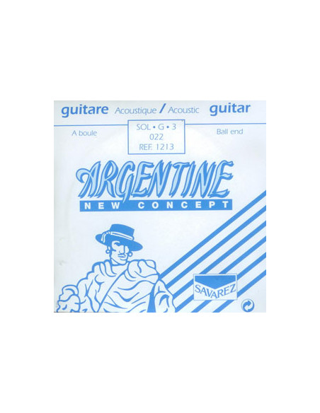 Single acoustic G string Extra Light Ball end
