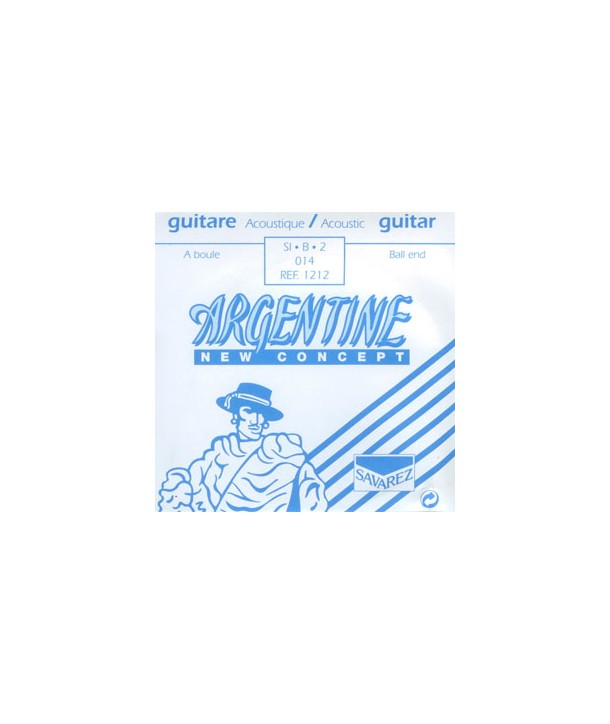 Single acoustic B string Extra Light Ball end