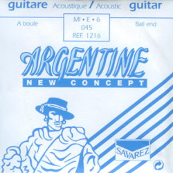 Single acoustic E string Extra Light Ball end