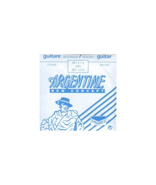 Single acoustic E string Extra Light Ball end