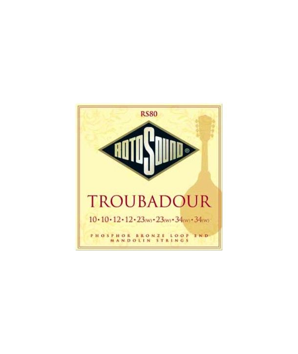 Jeu de cordes pour Mandoline Troubadour