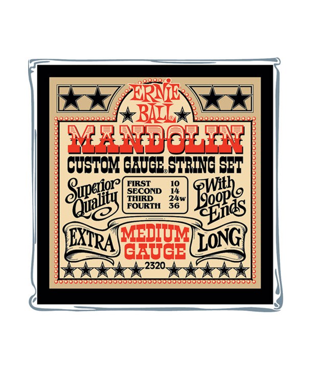 Jeu de cordes pour Mandoline Custom Gauge Medium