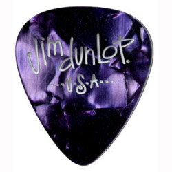 Lot de 6 médiators Celluloid Violet Souple