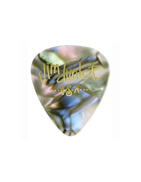 Pack of 6 picks Celluloid Abalone Heavy