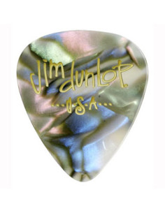 Pack of 6 picks Celluloid Abalone Medium