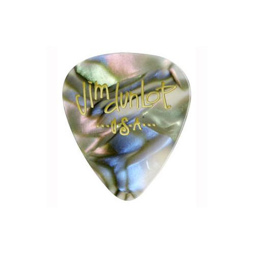 Pack of 6 picks Celluloid Abalone Medium