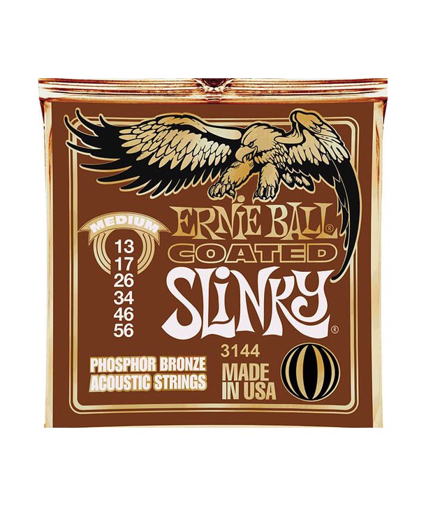Juego de cuerdas folk Slinky Coated Fósforo-Bronce Medium 13-56