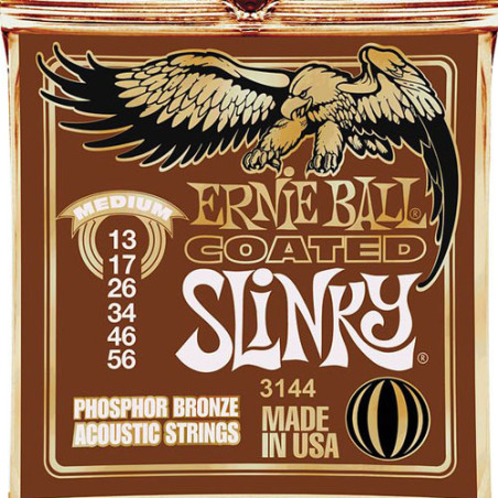 Acoustic strings Set Slinky Coated Phosphor Bronze Medium 13-56