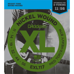 Electric strings set Nickel Wound Medium Top/Extra Heavy Bottom 11-56