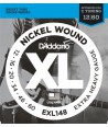 Juego de Cuerdas eléctrica Nickel Wound Extra Heavy 12-60