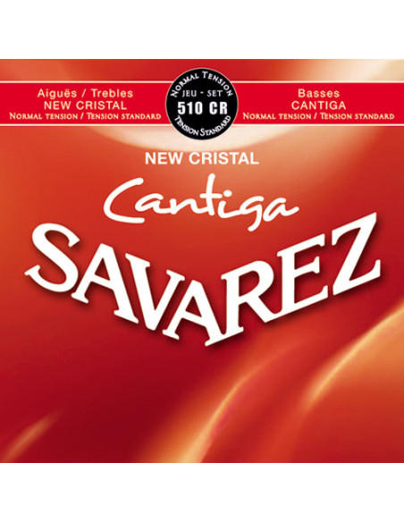 Jeu de cordes classique New Cristal CANTIGA tension Normale 510CR